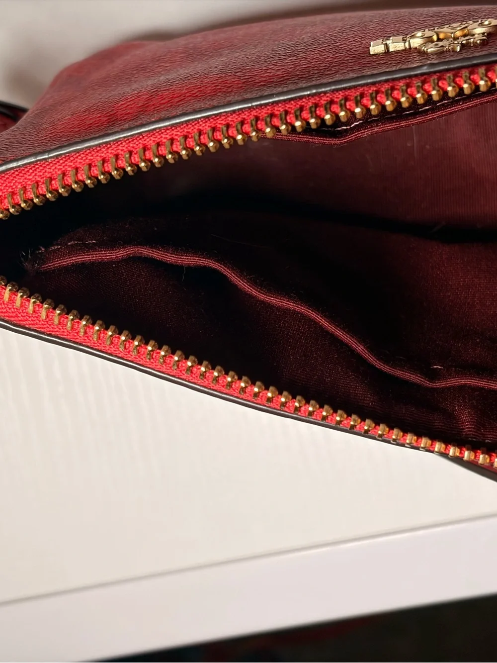Coach Nolita 19 w gold hardware in signature canvas
